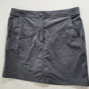 LL Bean Size 8 Skort Skirt Grey